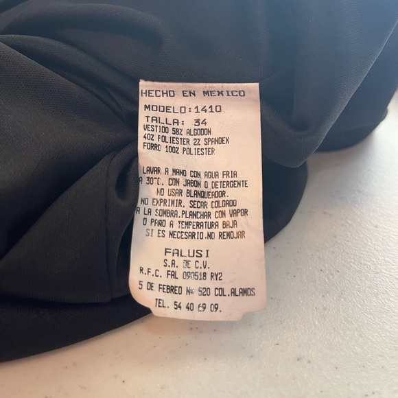 Lo’ Fassi black and white zigzag and paisley/diamond print dress 11/34 - Picture 5 of 8